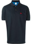 Paul Smith Lips Embroidery Polo Shirt, Men's, Size: Medium, Blue, Cotton