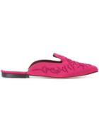 Oscar De La Renta Audrey Mules - Red