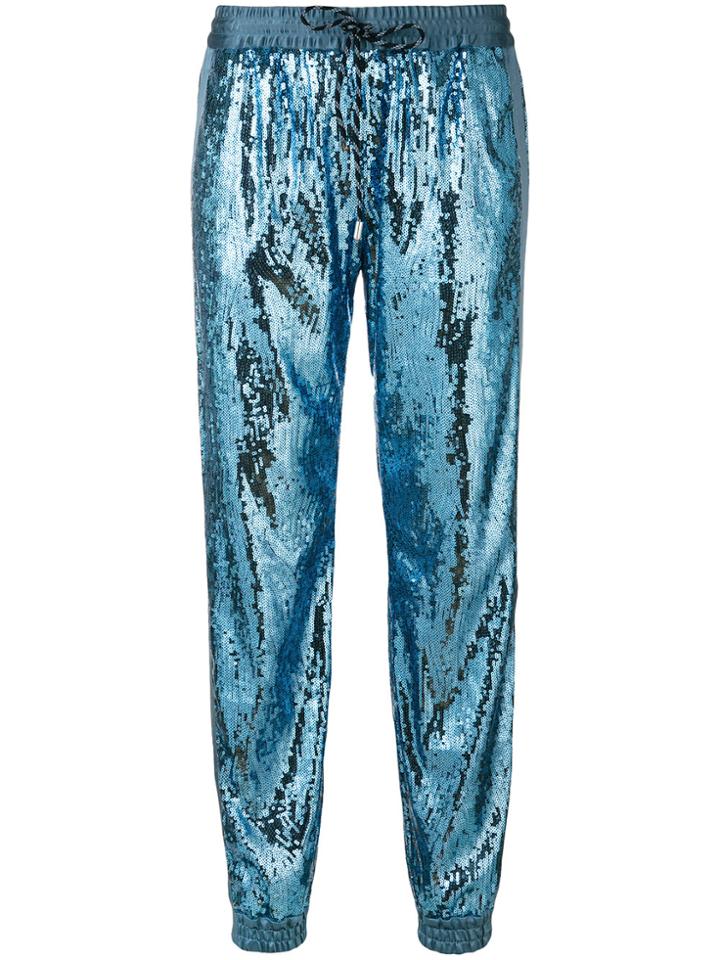 Christian Pellizzari Sequin Joggers - Metallic