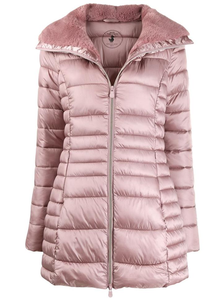Save The Duck Padded Zip-front Jacket - Pink