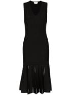 Alexander Mcqueen Knitted Midi Dress - Black