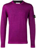 Stone Island Loose Fitted Sweater - Purple