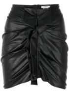 Isabel Marant Étoile - Skirt With Front Detail - Women - Cotton/polyethylene/viscose - 40, Black, Cotton/polyethylene/viscose