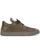 Helmut Lang Contrast Lace-up Sneakers - Green
