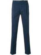 Entre Amis Straight Fit Trousers - Blue