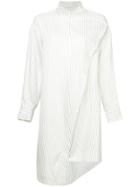 Des Prés Asymmetric Long-sleeve Blouse - White