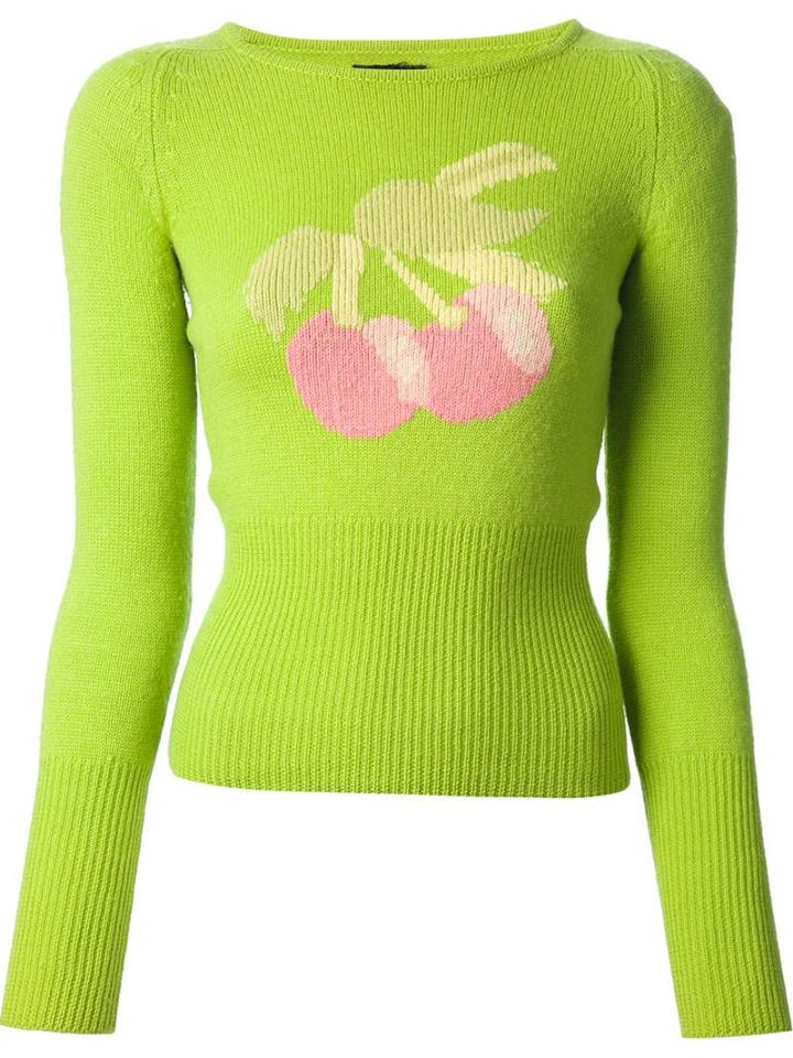 Biba Vintage Intarsia Cherry Sweater