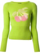 Biba Vintage Intarsia Cherry Sweater