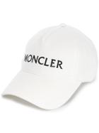 Moncler Contrast Logo Baseball Cap - White