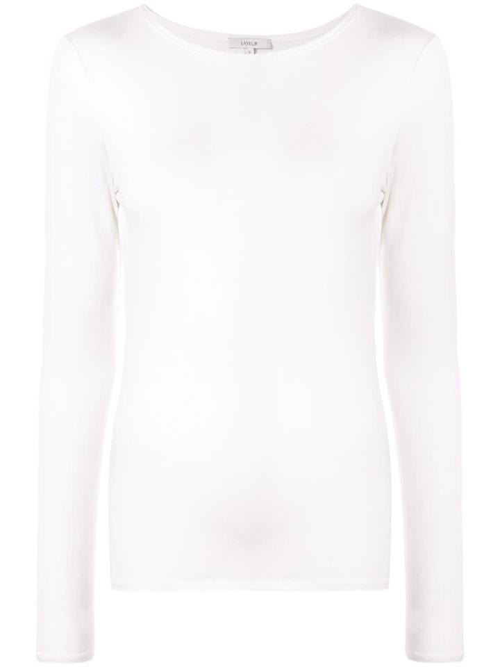Layeur Marine Long Sleeve Sweatshirt - White