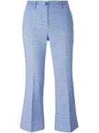 P.a.r.o.s.h. Pepita Trousers, Women's, Size: Xl, Blue, Polyester/spandex/elastane/cotton