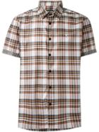 Raf Simons Checked Shortsleeved Shirt, Men's, Size: 50, Brown, Cotton/polyamide