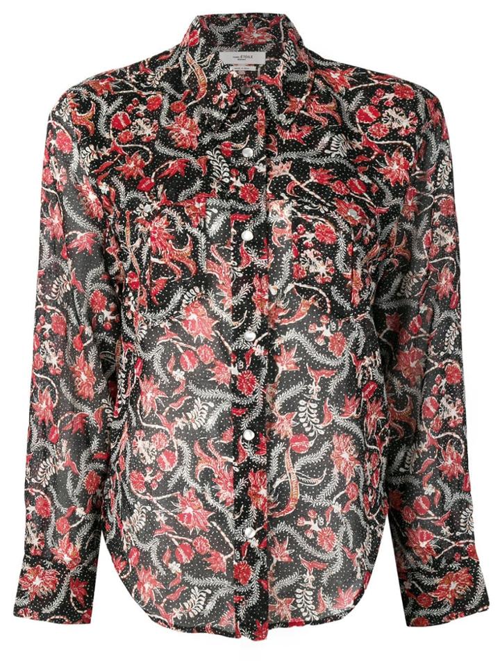 Isabel Marant Étoile Printed Button-down Shirt - Black