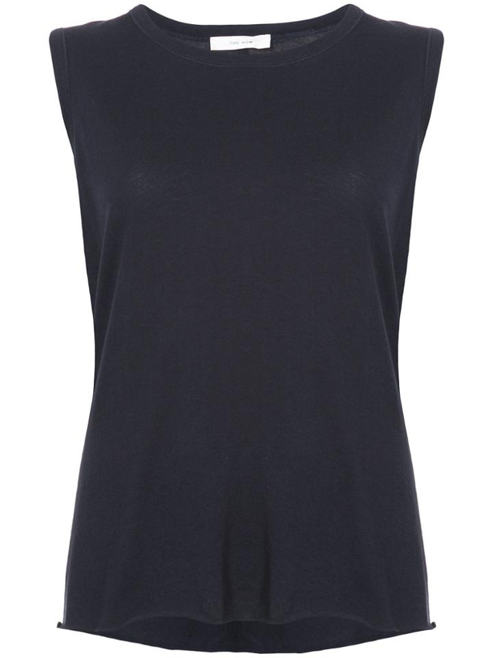 The Row Raw Hem Vest Top - Blue