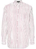 Loveless Stripe Print Shirt - Red