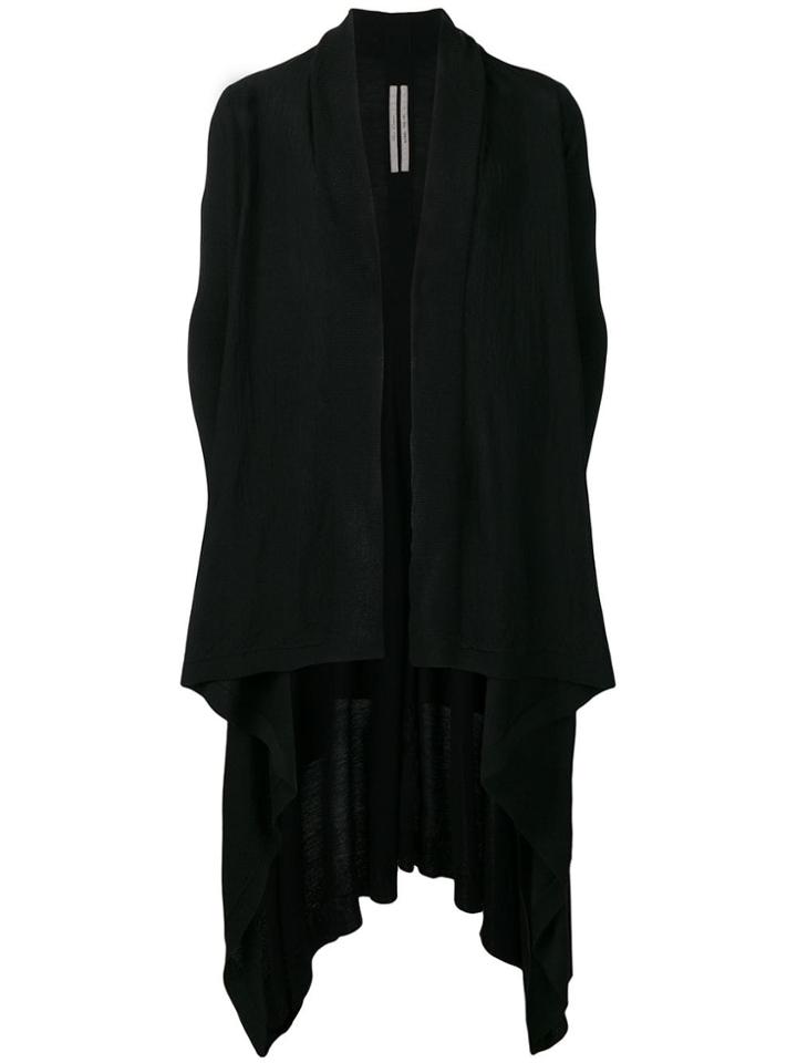 Rick Owens Oversized Knitted Coat - Black