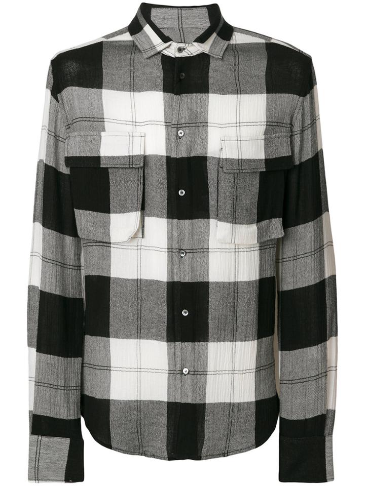 Tom Rebl Checked Shirt - Black