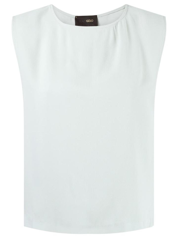 Andrea Bogosian Sleeveless Top, Women's, Size: Medium, Grey, Acetate/viscose