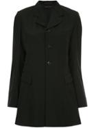 Comme Des Garçons Vintage Longline Three-button Blazer - Black