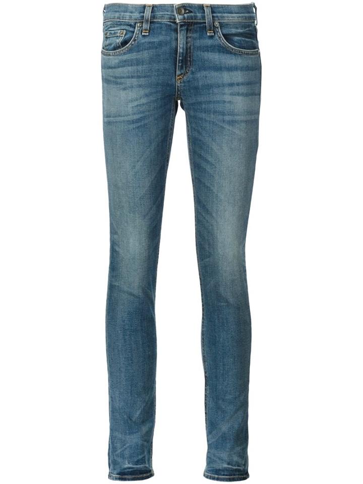 Rag & Bone Skinny Jeans, Women's, Size: 26, Blue, Cotton/polyurethane