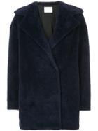 Harris Wharf London Short Teddy Coat - Black