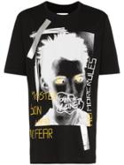 Faith Connexion Ntmb Monster Print Cotton T Shirt - Black