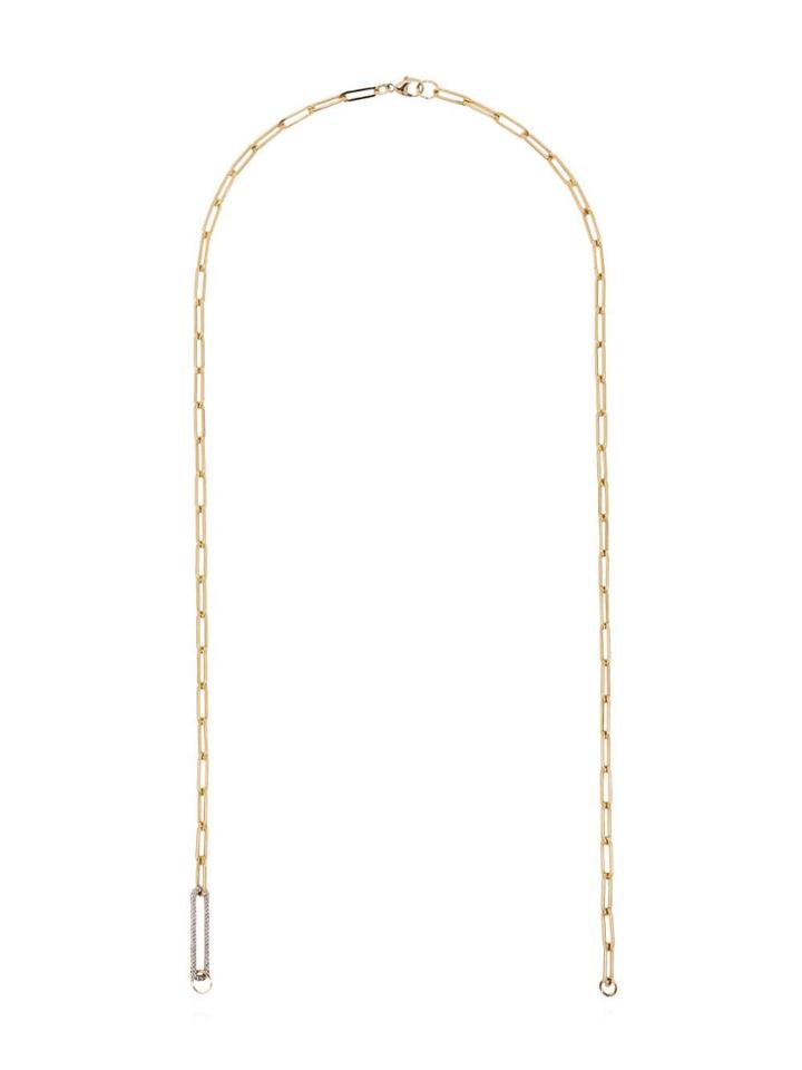 Foundrae Diamond Link Chain Necklace - Metallic