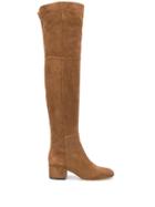 Sergio Rossi Side-zip Over-the-knee Boots - Brown