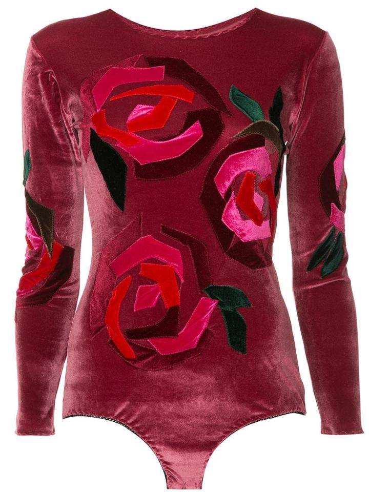 Alexia Hentsch Rose Velvet Body - Red