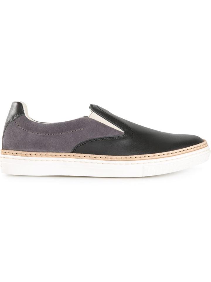 Maison Margiela Slip-on Sneakers, Women's, Size: 35, Black, Leather/rubber