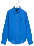 Ralph Lauren Kids Button Down Collar Shirt, Boy's, Size: 12 Yrs, Blue