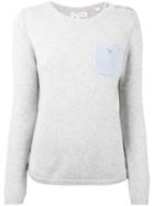 Chinti & Parker Cashmere One Pocket Sweater - Grey