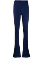 Mrz Knitted Flared Trousers - Blue