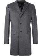 Tonello Single Breasted Coat, Men's, Size: 50, Grey, Acetate/viscose/cashmere/wool