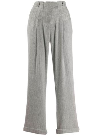 Maison Martin Margiela Pre-owned 2000s Pressed Waist Trousers - Grey
