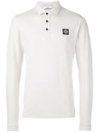 Stone Island 'mm' Polo Shirt, Men's, Size: Large, Nude/neutrals, Cotton/spandex/elastane