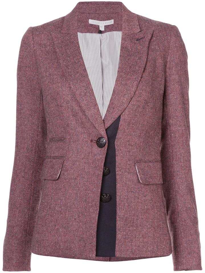Veronica Beard Tweed Blazer - Red
