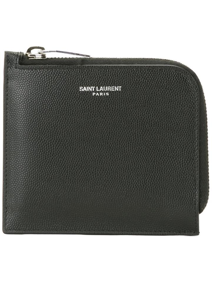 Saint Laurent 'paris' Zipped Coin Wallet