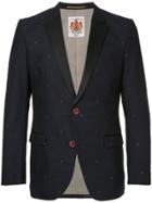 Education From Youngmachines Cherry Embroidered Blazer - Black