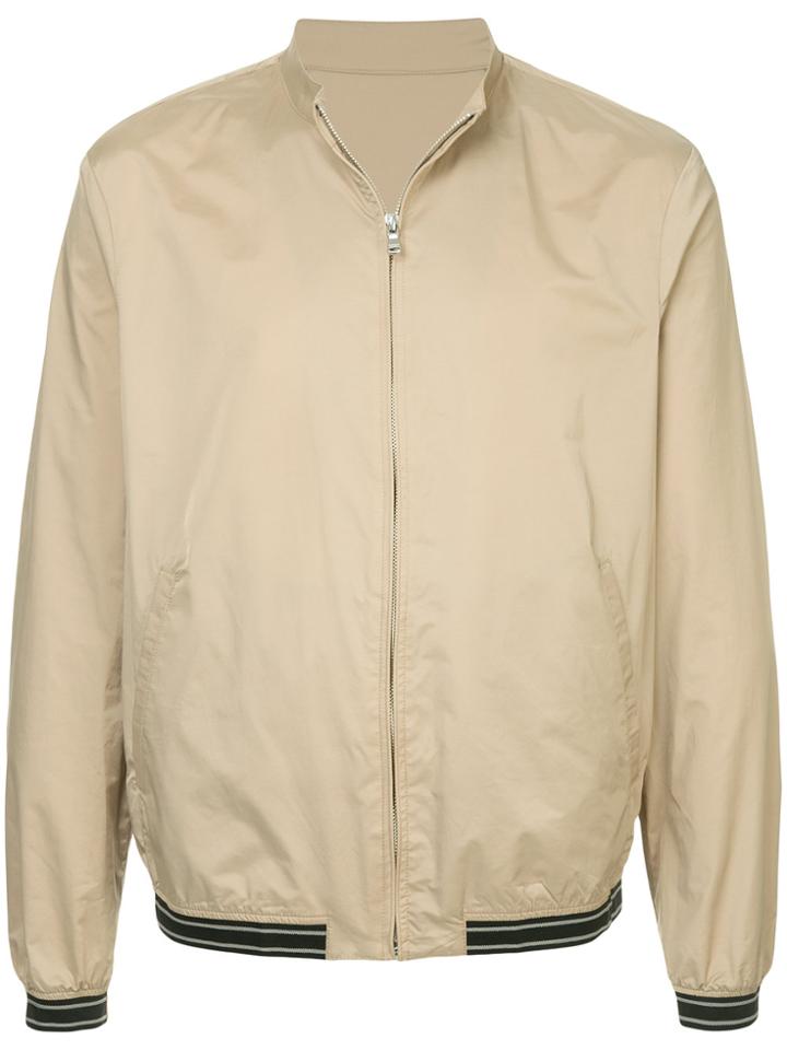 D'urban Zipped Bomber Jacket - Brown