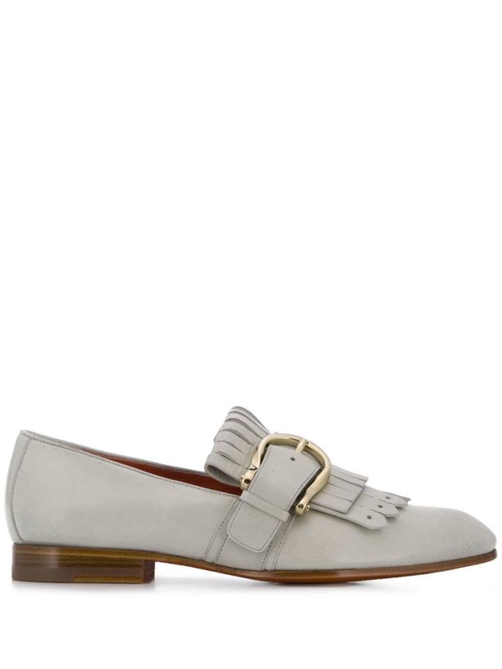 Santoni Heeled Loafers With Heel - Grey