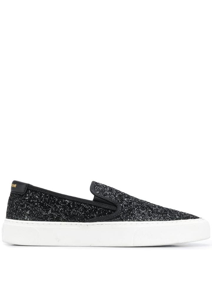 Saint Laurent Venice Slip-on Sneakers - Black