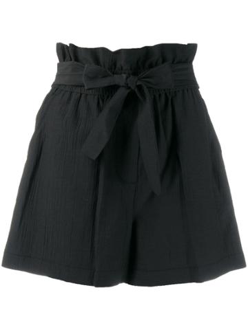 Mumofsix High Ruffled Shorts - Black