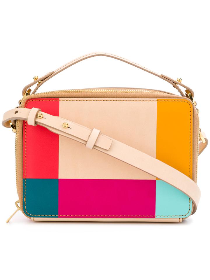 Sophie Hulme Mini Trunk Crossbody Bag - Nude & Neutrals