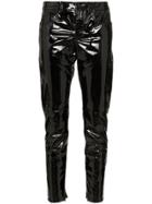 Saint Laurent Patent Leather Trousers - Black