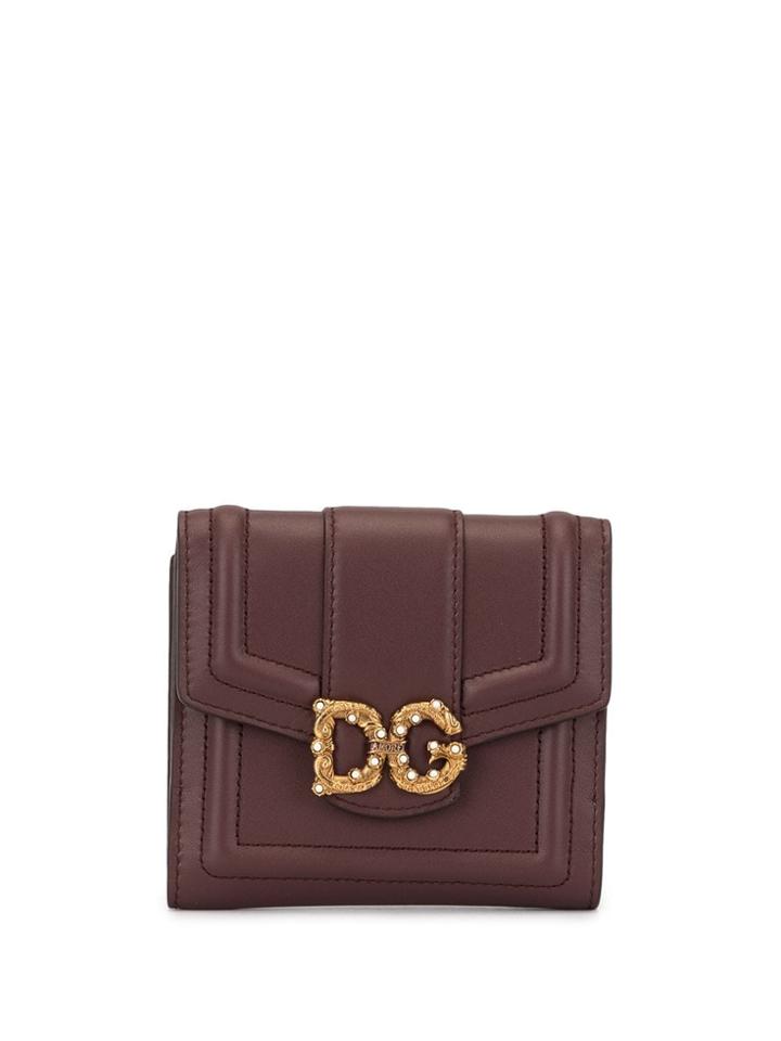 Dolce & Gabbana French Flap Wallet - Brown