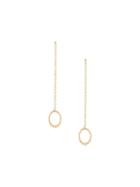 Natalie Marie 9kt Yellow Gold Indra Drop Studs