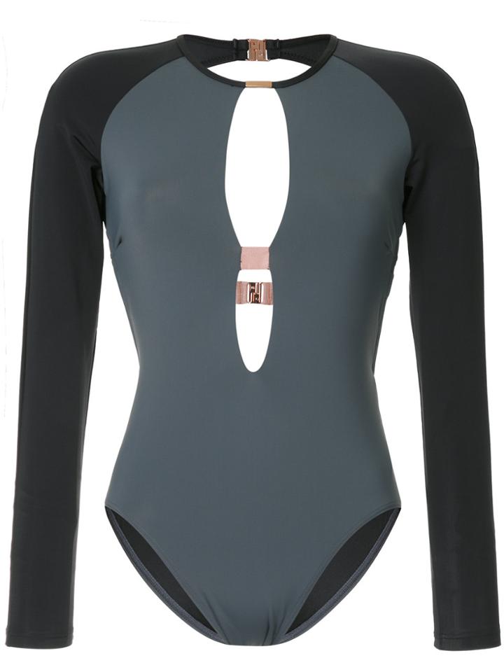 Ginger & Smart Long Sleeved Swimsuit - Grey