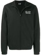 Ea7 Emporio Armani Zip Front Sweatshirt - Black