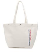Ck Jeans Logo Print Shopper Tote - White